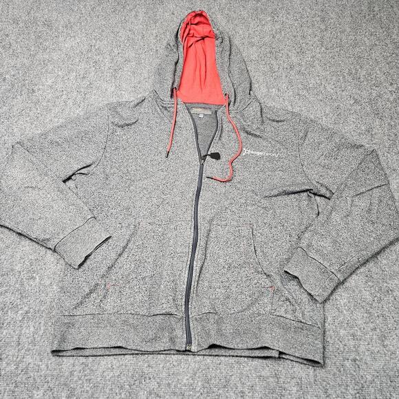 Orange Theory Hoodie Large Heathered Gray Cotton Polyester Hooded Sweatshirt - Picture 1 of 9